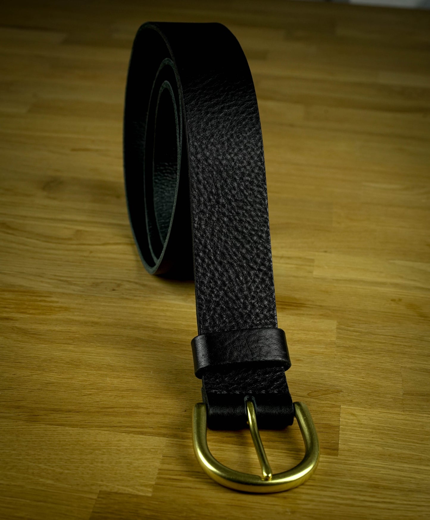 Lala Black l Gold Brass buckle l 3,8 cm