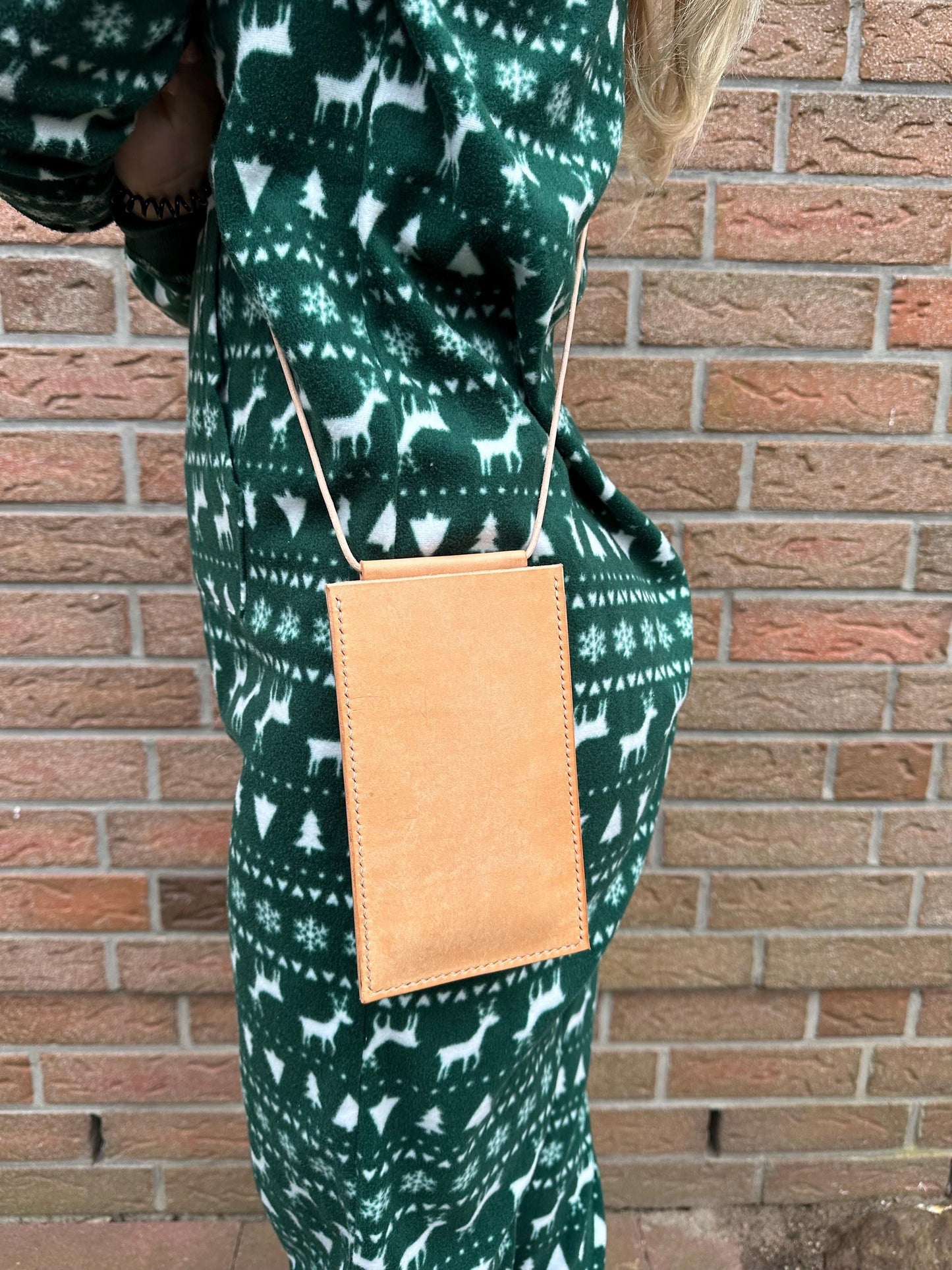Handytasche aus echtem hochwertigen italienischen Leder |Badalassi Carlo Leder | Mini Crossbody Bag | iPhone Etui aus Leder | 100% Handmade