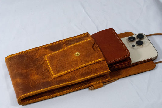 Leder Crossbody Bag Umhängetasche Schultertasche Leder Mini Tasche Crossbody Bag Leder Geldbörse Handytasche Handgenäht