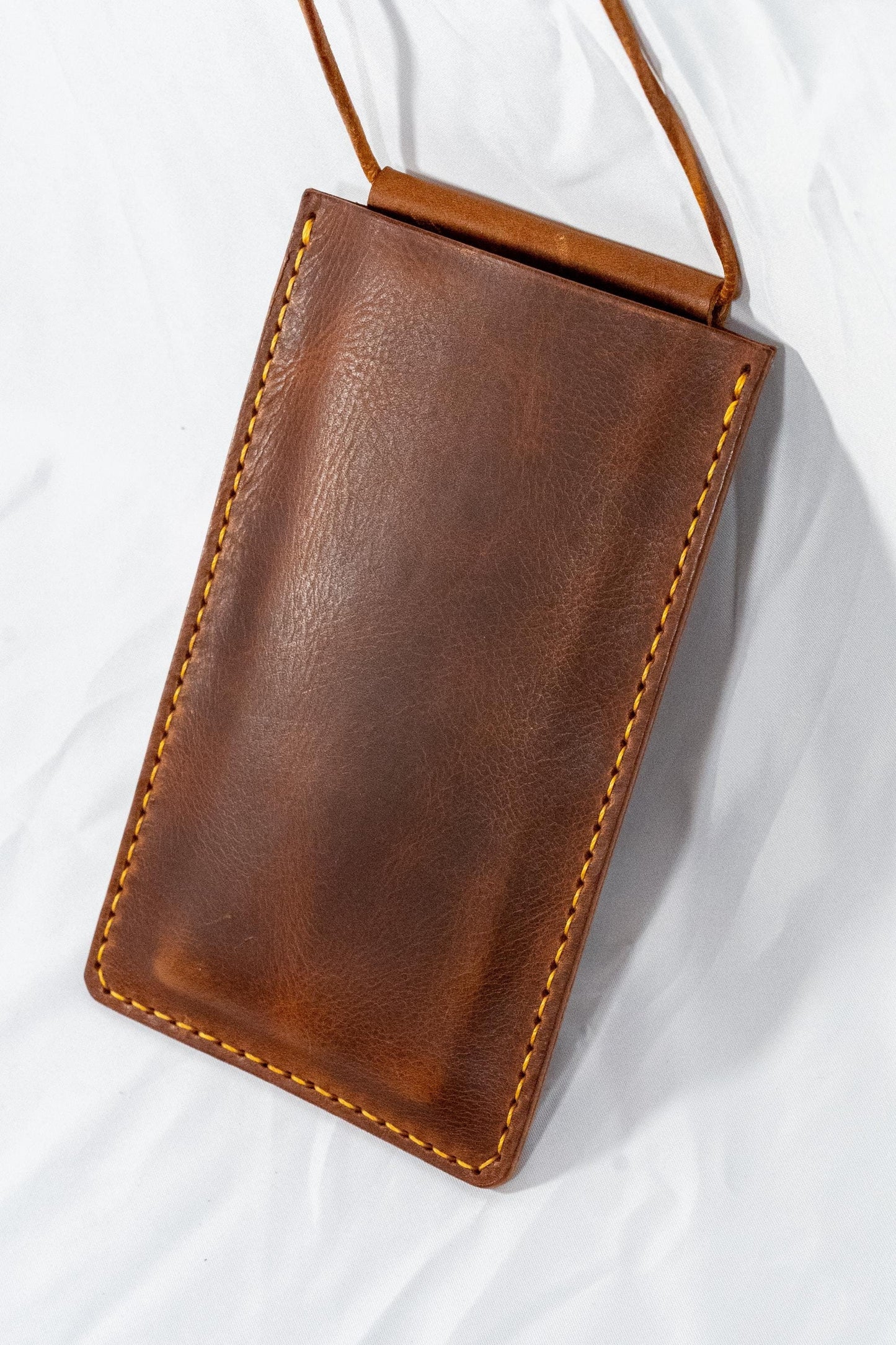 Leder Handytasche Mini Crossbody Bag Umhängetasche aus hochwertigem Leder Smartphonetasche iPhone Etui 100% Handmade