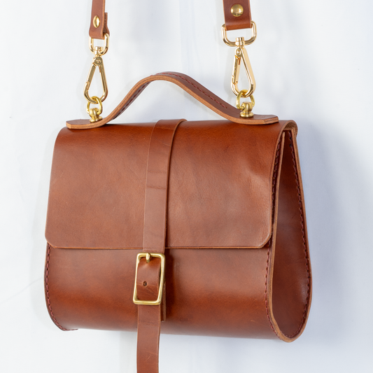 Hand-stitched leather bag Leather crossbody bag Leather shoulder bag Leather shoulder bag Bag completely handmade