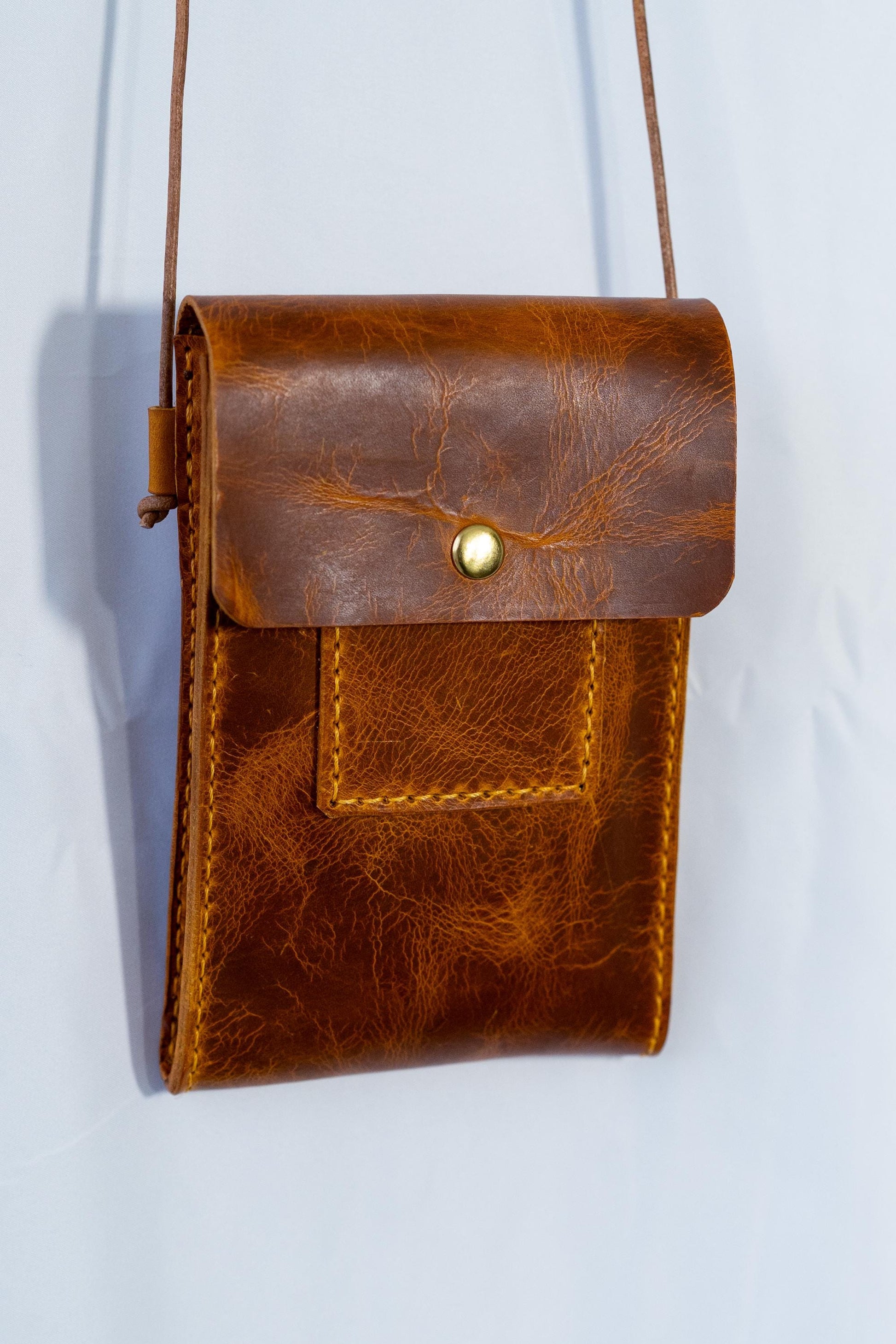 Leder Crossbody Bag Umhängetasche Schultertasche Leder Mini Tasche Crossbody Bag Leder Geldbörse Handytasche Handgenäht