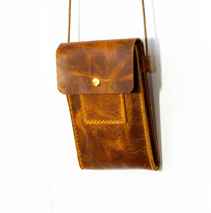 Leder Crossbody Bag Umhängetasche Schultertasche Leder Mini Tasche Crossbody Bag Leder Geldbörse Handytasche Handgenäht