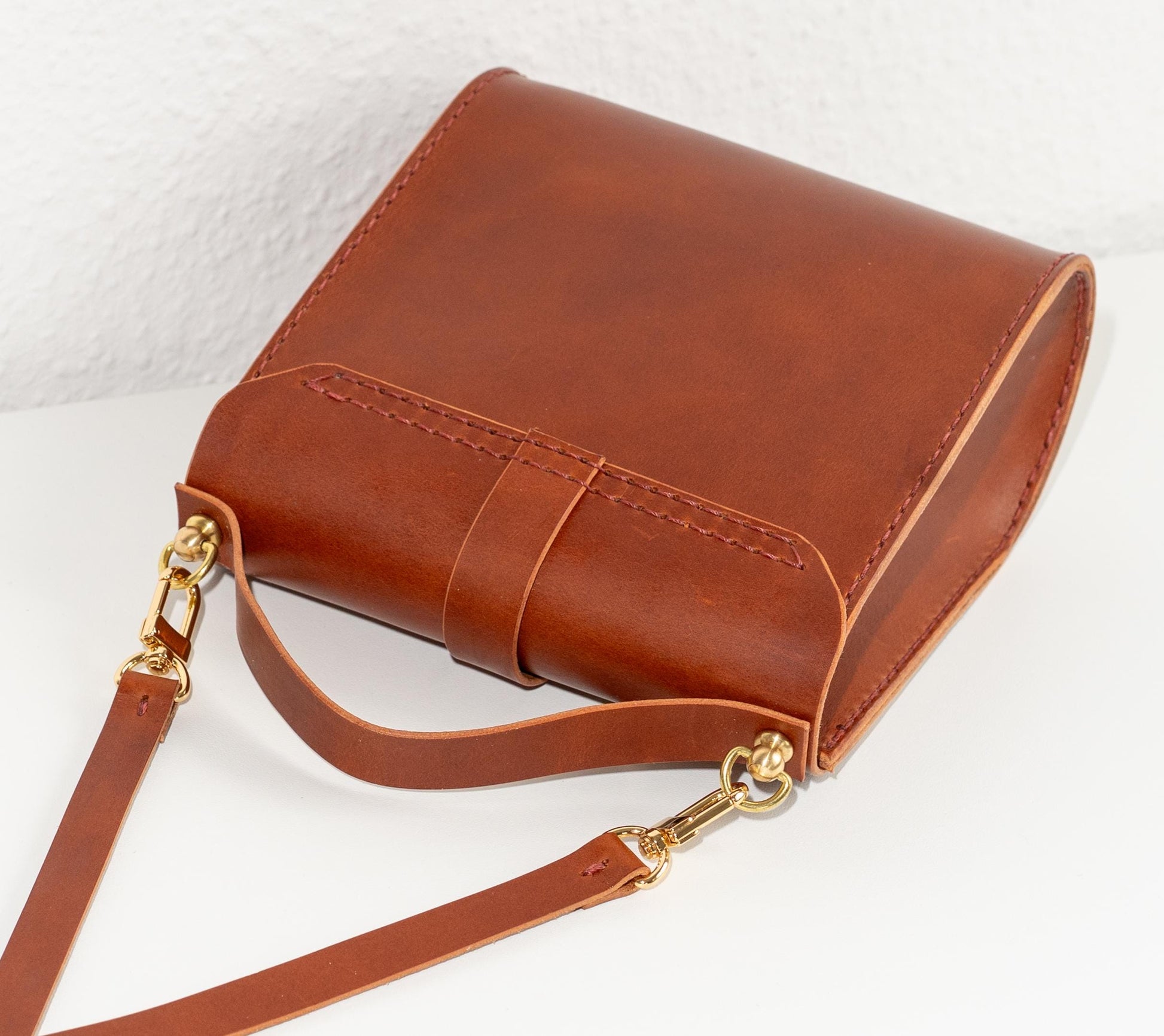 Handgenähte Ledertasche Leder Crossbody Bag Leder Schultertasche Leder Umhängetasche Tasche komplett Handmade