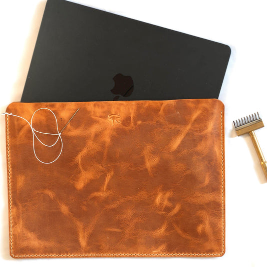 Leather MacBook sleeve | MacBook Case | minimalist iPad sleeve | Laptop case 11, 13, 14, 15, 16,17