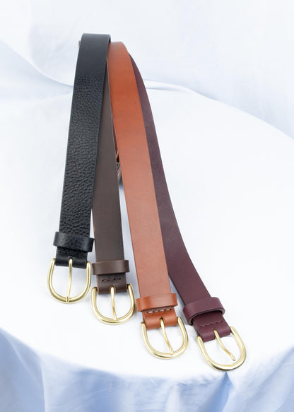 Custom-Made Leather Belt for women belt handmade women's leather belt | 3,2 cm jeans belt Vintage leather belt | Gift for her Luxury belt