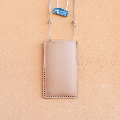 Handcrafted Leather Cell Phone Case with Customizable Details | Unique iPhone Case from Vegetable-Tanned Premium Leather | iPhone cover