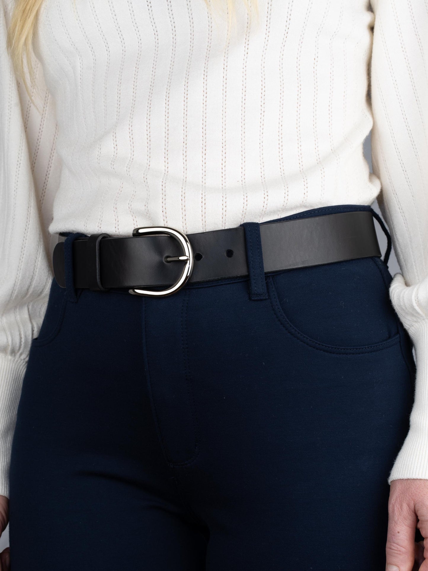 Custom-Made Leather Belt for women belt handmade leather belt | 2/ 2,5 / 3,2 / 3,8 cm jeans belt Black leather belt | Gift for her