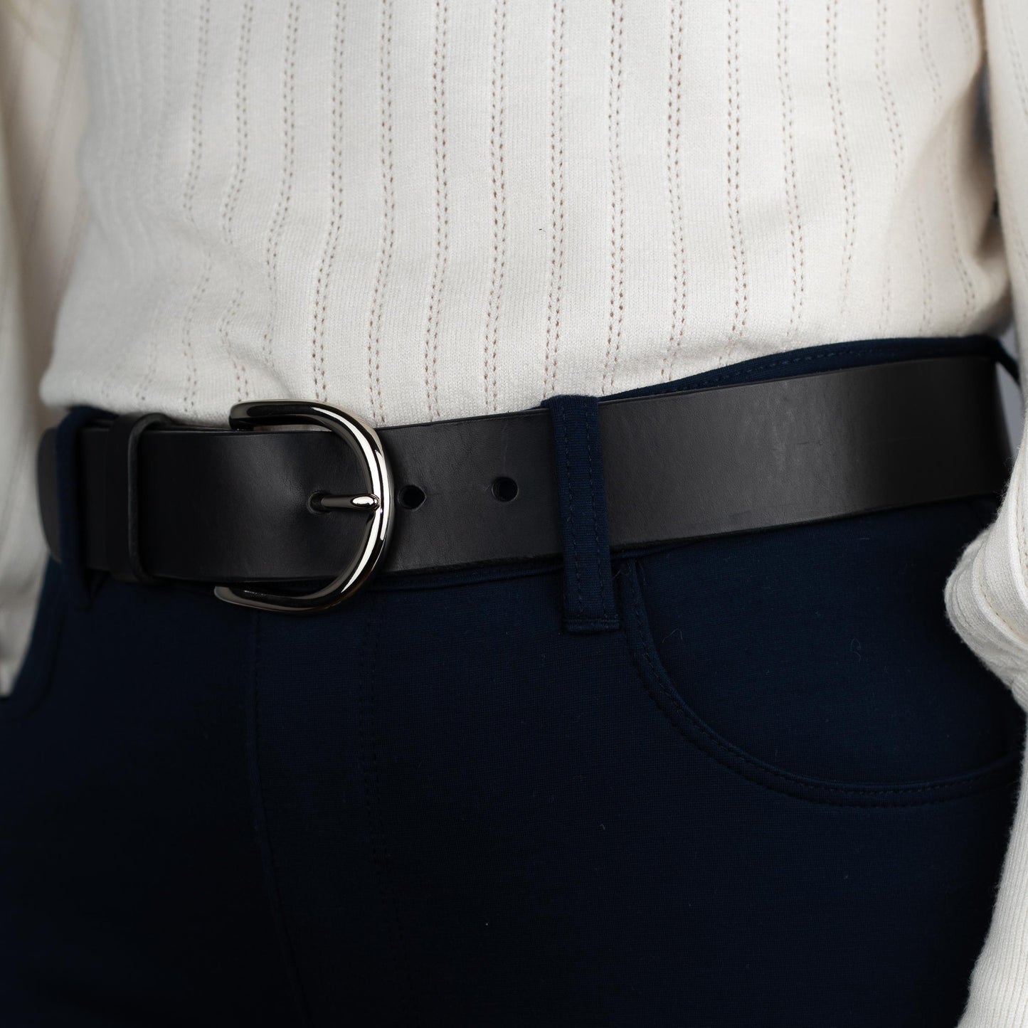 Custom-Made Leather Belt for women belt handmade leather belt | 2/ 2,5 / 3,2 / 3,8 cm jeans belt Black leather belt | Gift for her