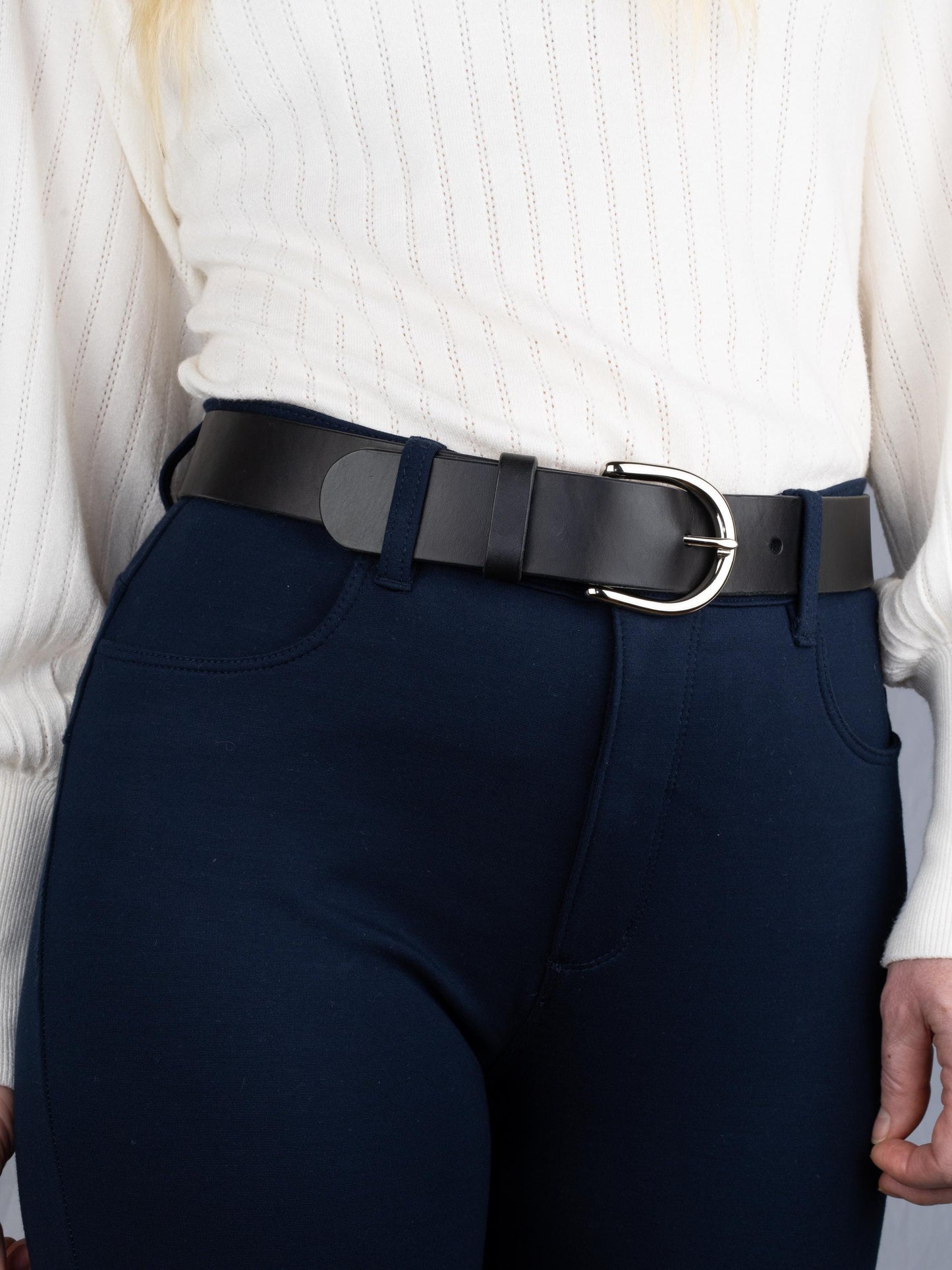 Custom-Made Leather Belt for women belt handmade leather belt | 2/ 2,5 / 3,2 / 3,8 cm jeans belt Black leather belt | Gift for her