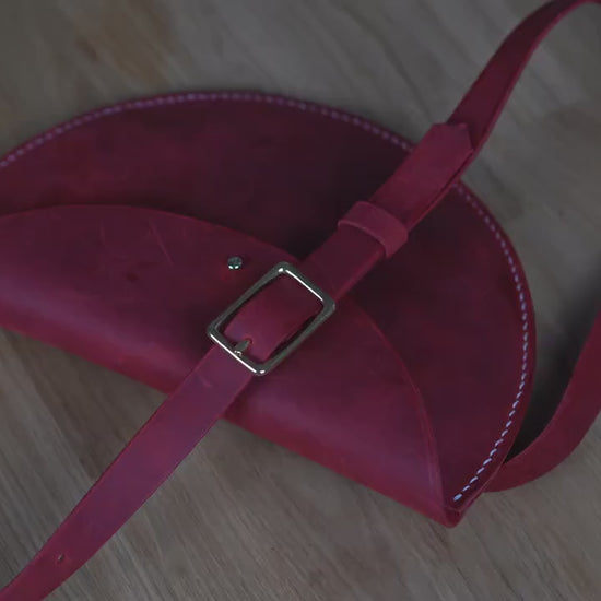 Leder Umhängetasche Gürteltasche Hüfttasche aus Leder Lederclutch Leder Bauchtasche | Leder Bauchtasche