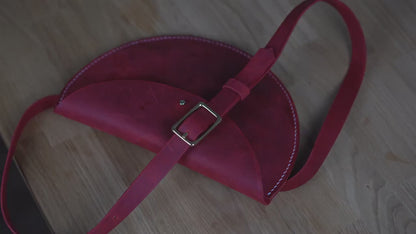 Leder Umhängetasche Gürteltasche Hüfttasche aus Leder Lederclutch Leder Bauchtasche | Leder Bauchtasche