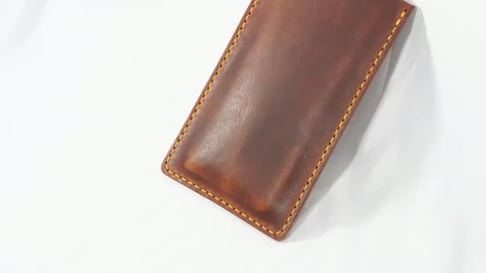 Leder Handytasche Mini Crossbody Bag Umhängetasche aus hochwertigem Leder Smartphonetasche iPhone Etui 100% Handmade